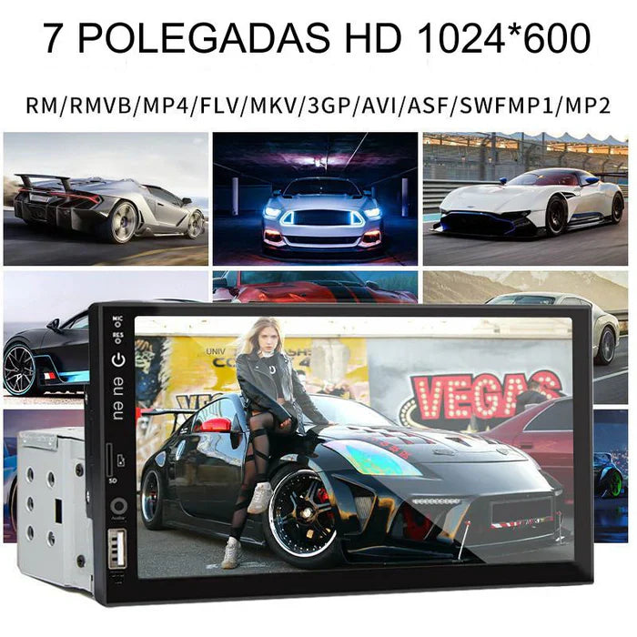 Central Multimídia MP5 Automotiva 1 Din 7" Polegadas de Tecnologia