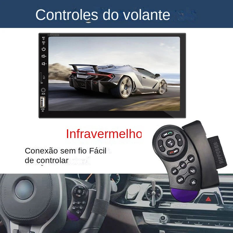 Central Multimídia MP5 Automotiva 1 Din 7" Polegadas de Tecnologia